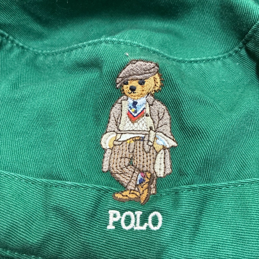 Polo Ralph Lauren Preppy Bear green bucket hat size L-XL